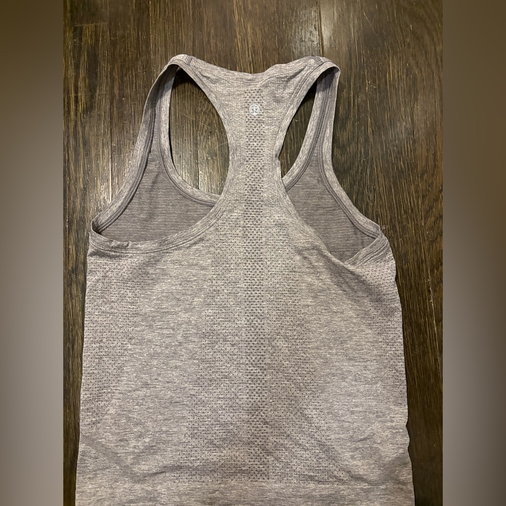 Gray Racerback Tank Top - Picture 2 of 2